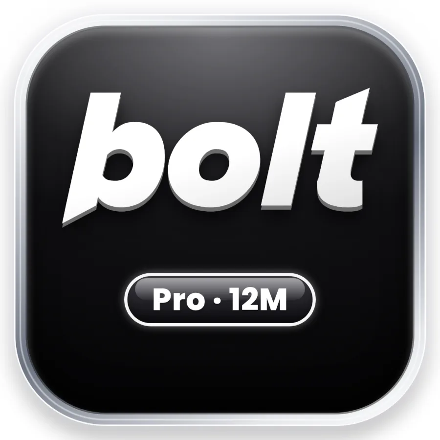 شعار Bolt.new Pro — سنة