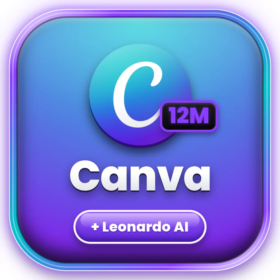 شعار Canva Business + Leonardo AI — سنة