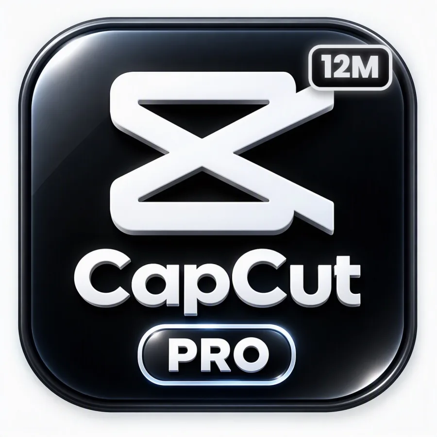 شعار CapCut Pro — سنة (حساب فردي)