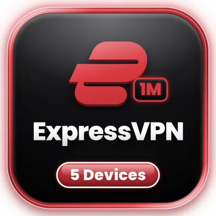 ExpressVPN — شهر (5 أجهزة)