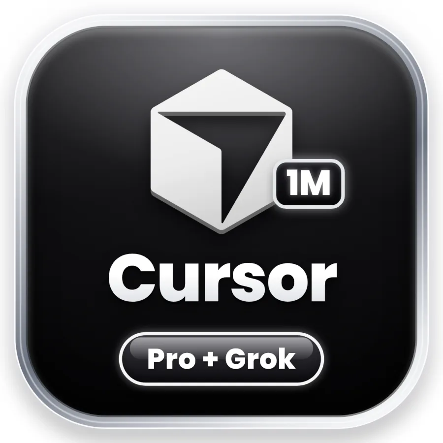 شعار Cursor Pro + Grok — شهر