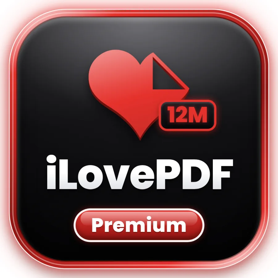 شعار iLovePDF Premium — سنة (حساب جاهز)