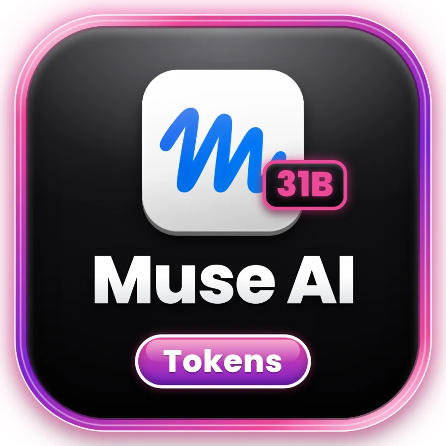 شعار Muse AI — 31 مليار توكن