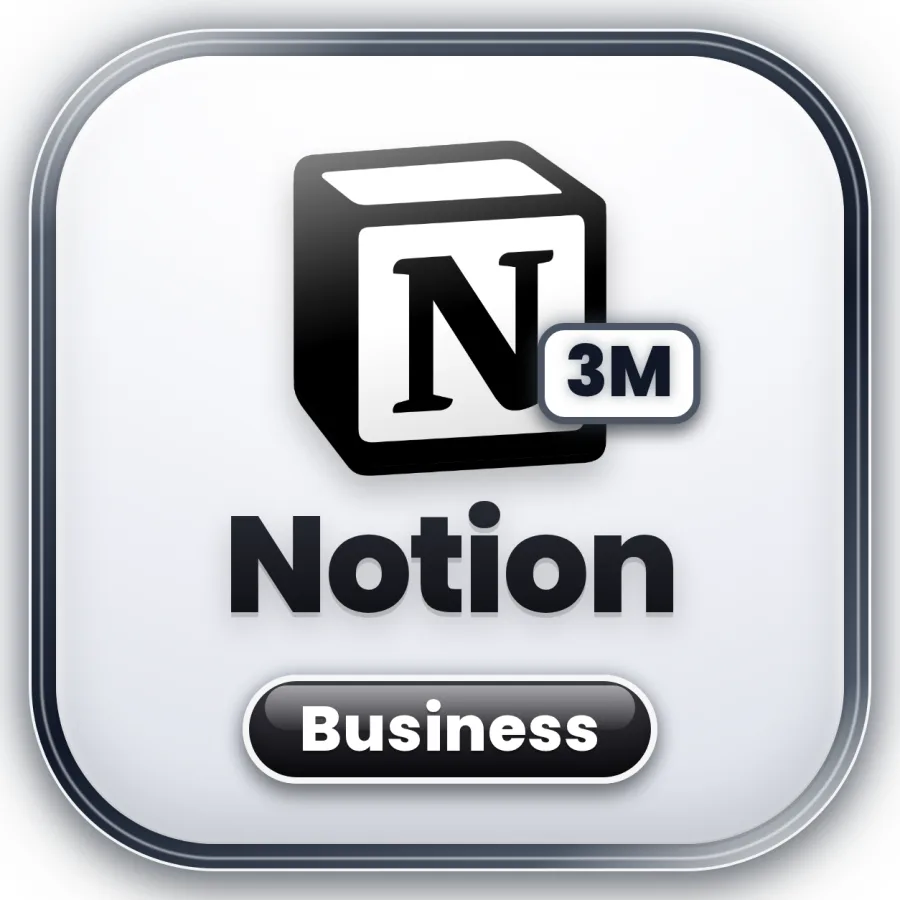 شعار Notion Business — 3 أشهر (رابط تفعيل)