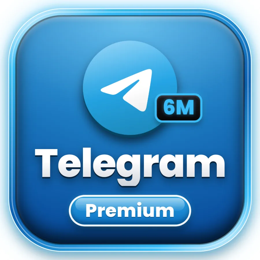شعار Telegram Premium هدية — 6 أشهر